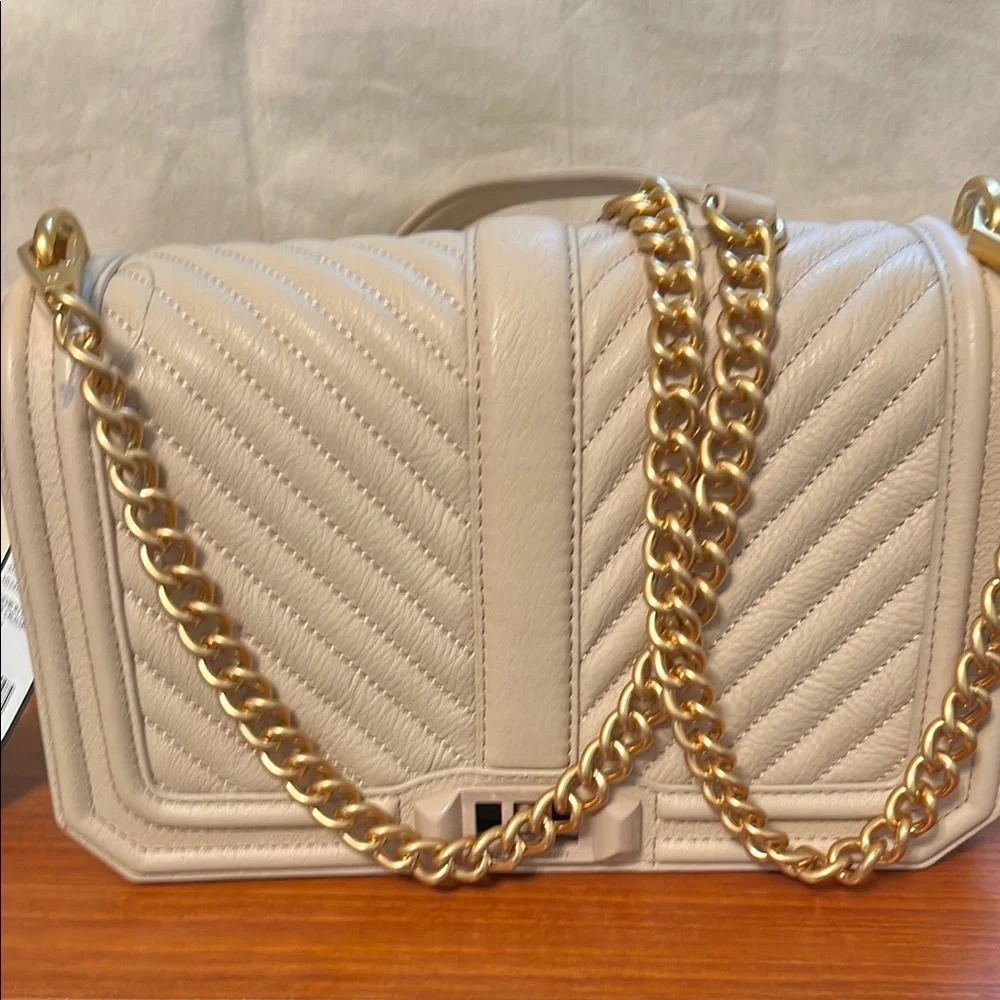 Rebecca Minkoff Cream and Gold Crossbody Bag leather - Picture 8 of 8